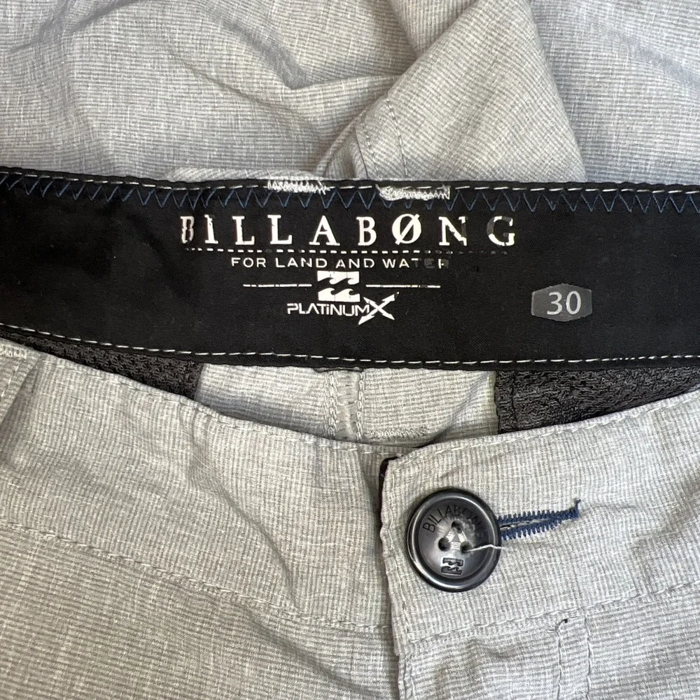 Billabong Platinum X Hybrid Shorts 30 Gray Stretch Surf Walkshort